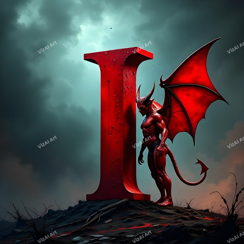 Devil 3 alphabet letter I