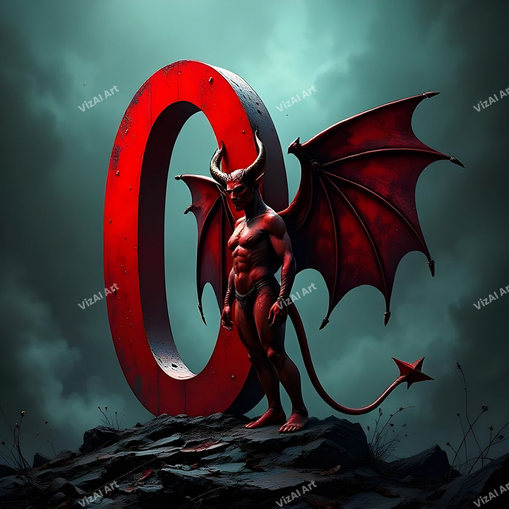 Devil 3 alphabet letter O
