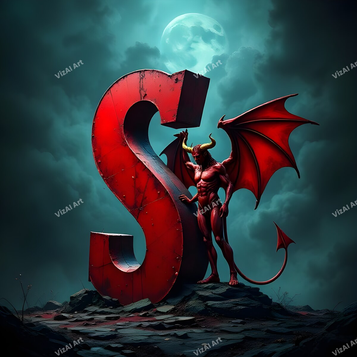 Devil 3 alphabet letter S
