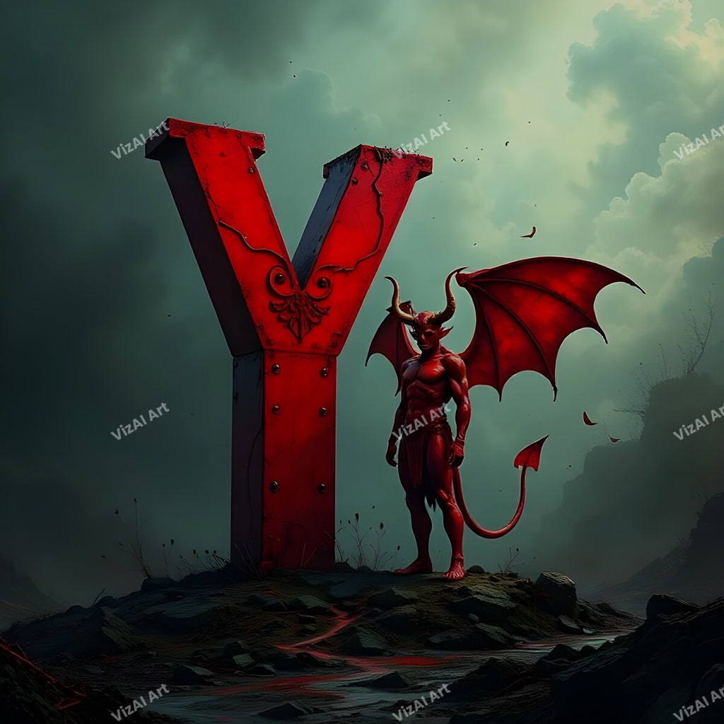 Devil 3 alphabet letter Y