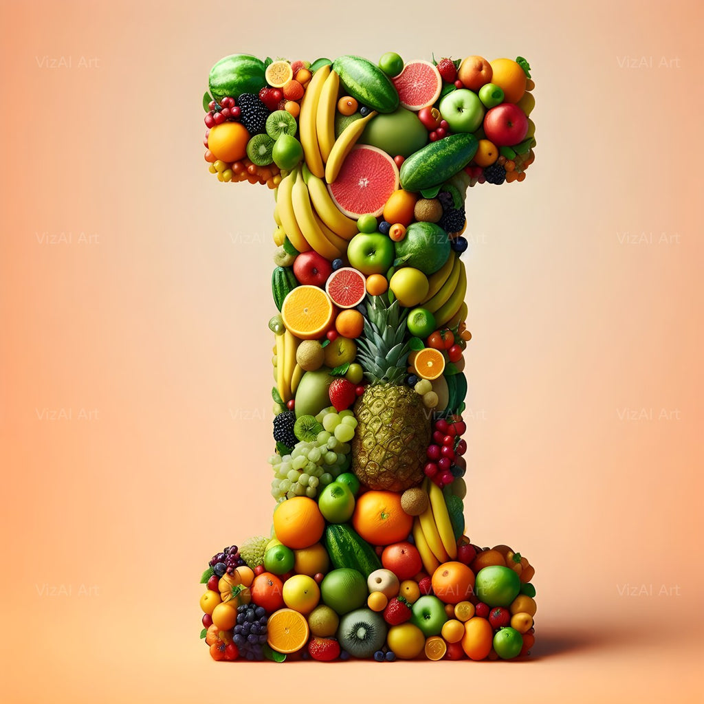 Fruit alphabet letter I