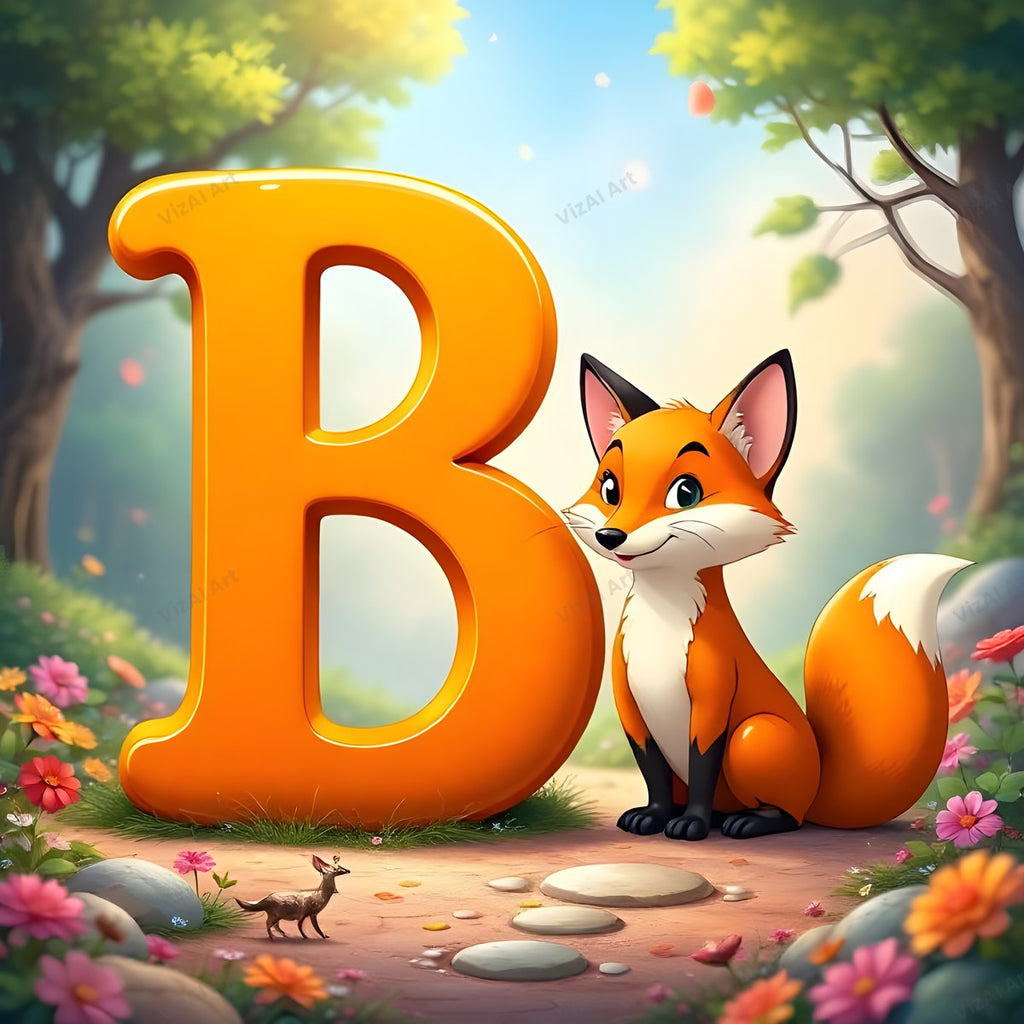 Fox alphabet letter B