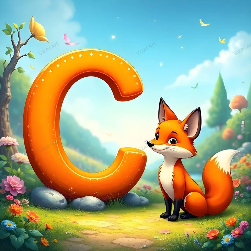 Fox alphabet letter C