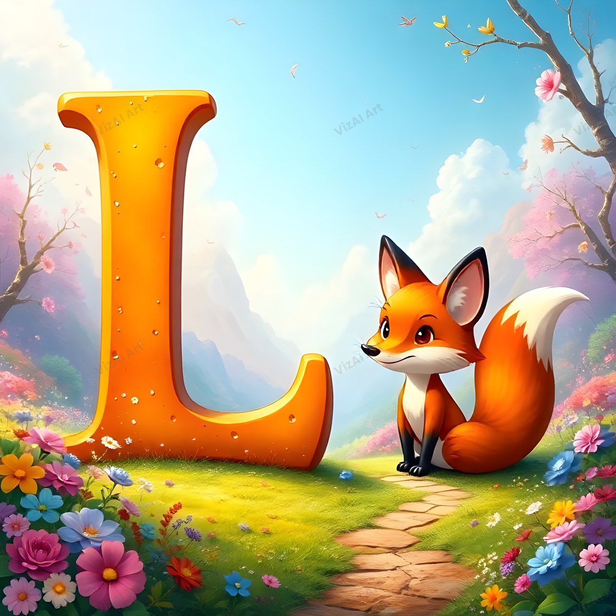 Fox alphabet letter L