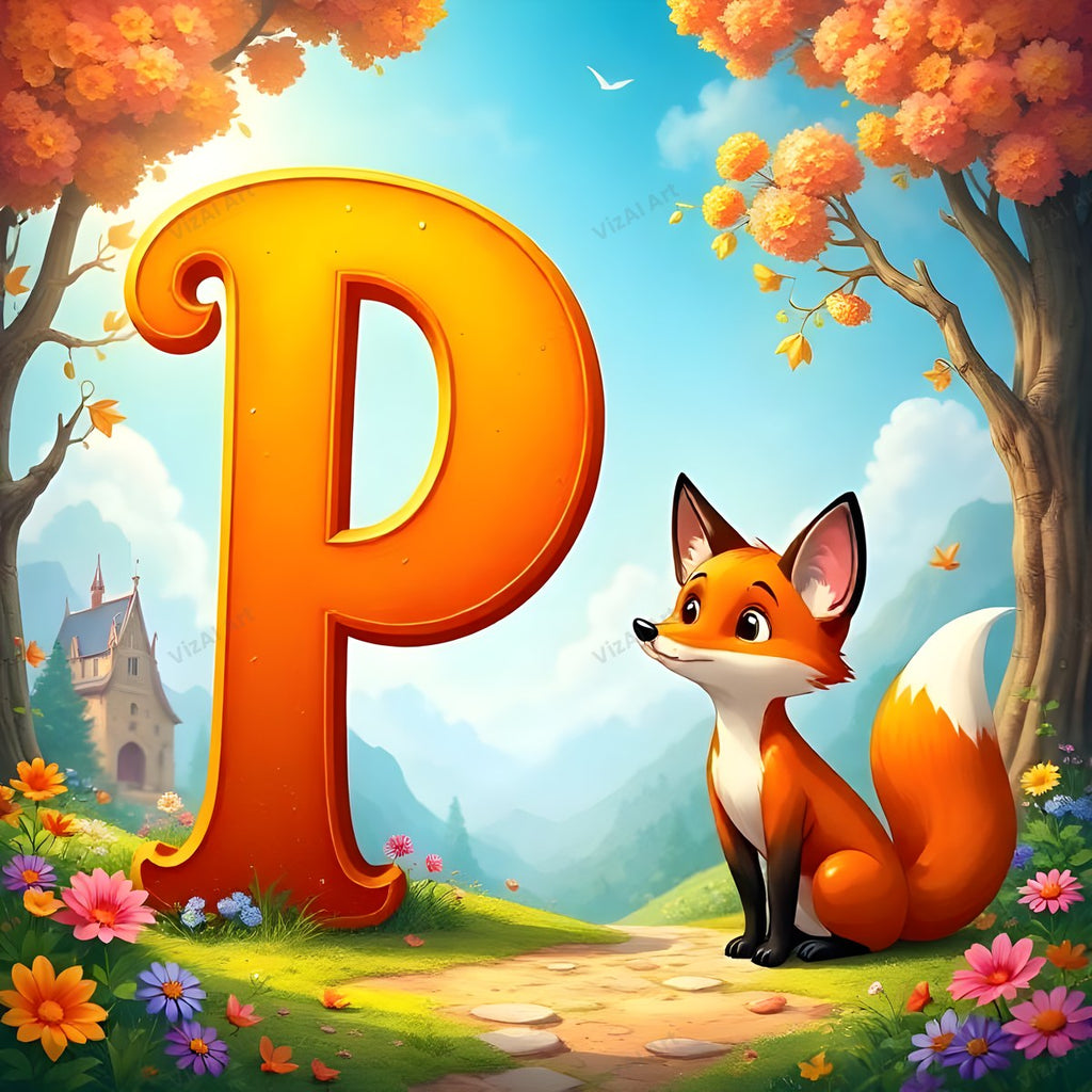Fox alphabet letter P