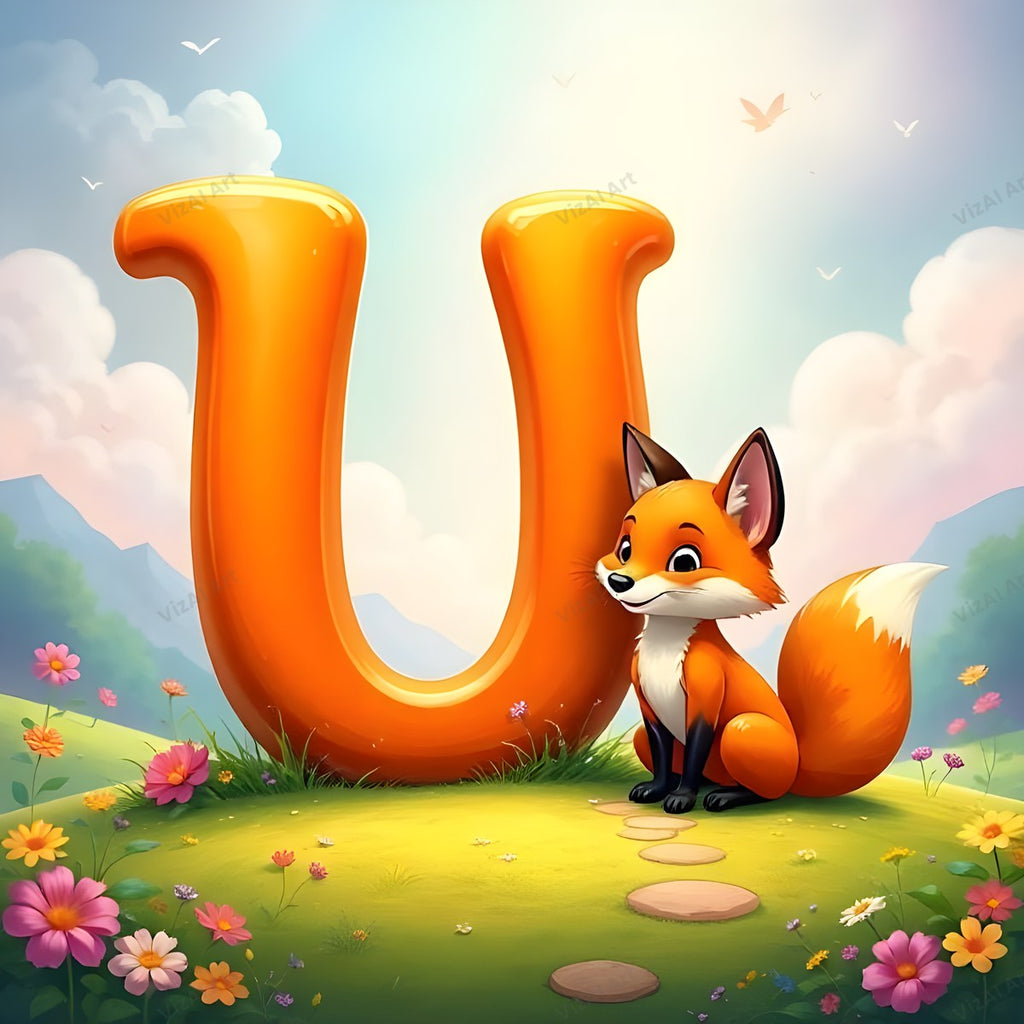 Fox alphabet letter U
