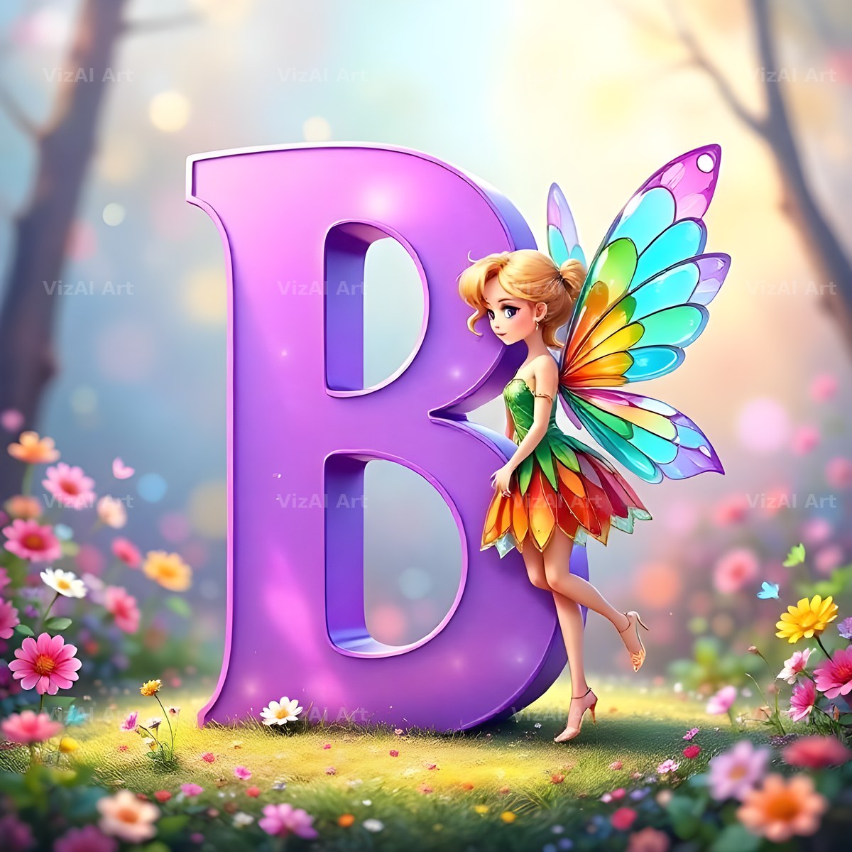 Fairy alphabet letter B