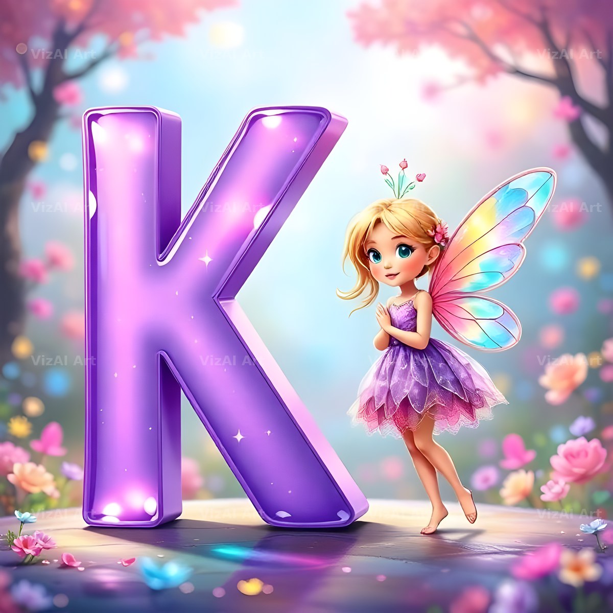 Fairy alphabet letter K