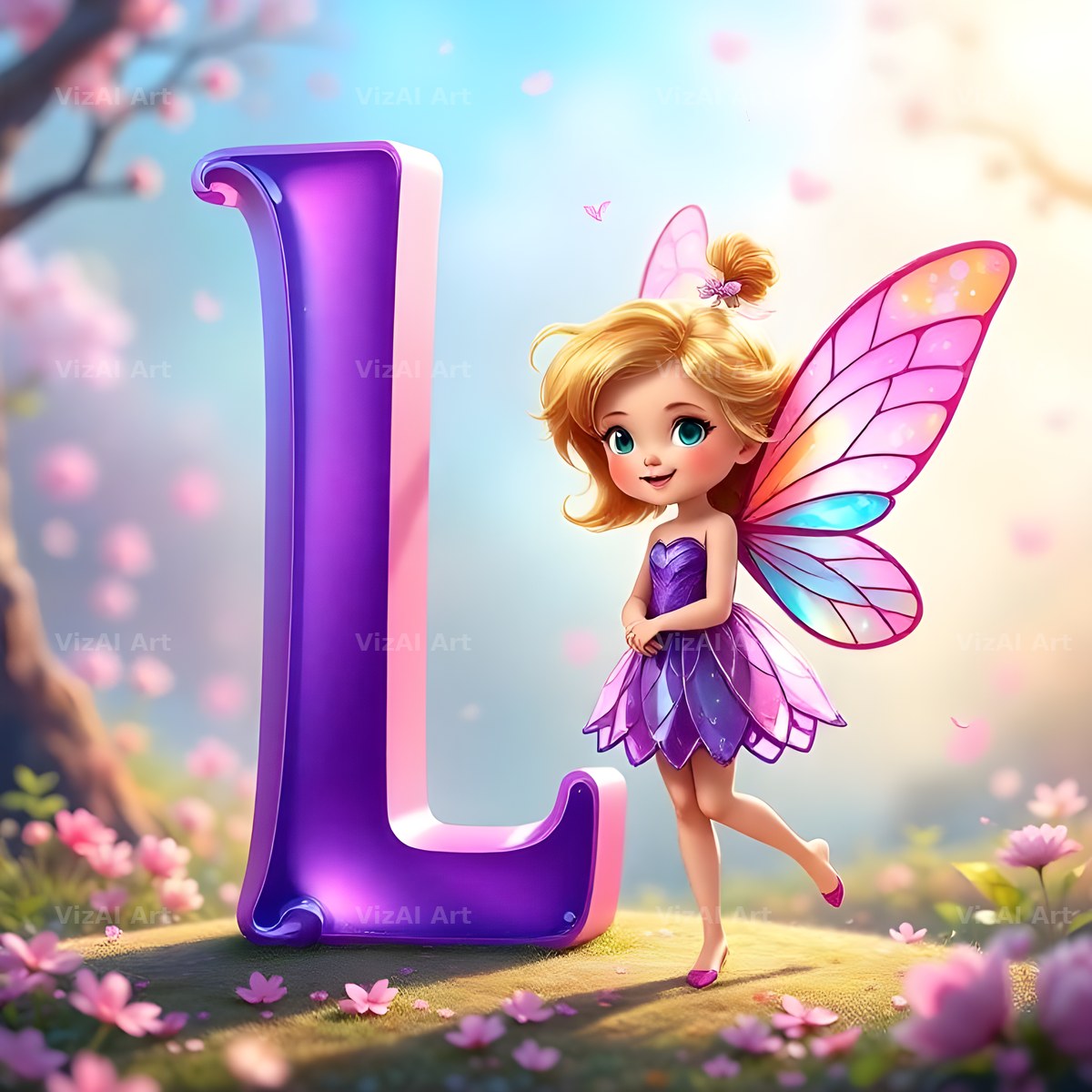 Fairy alphabet letter L