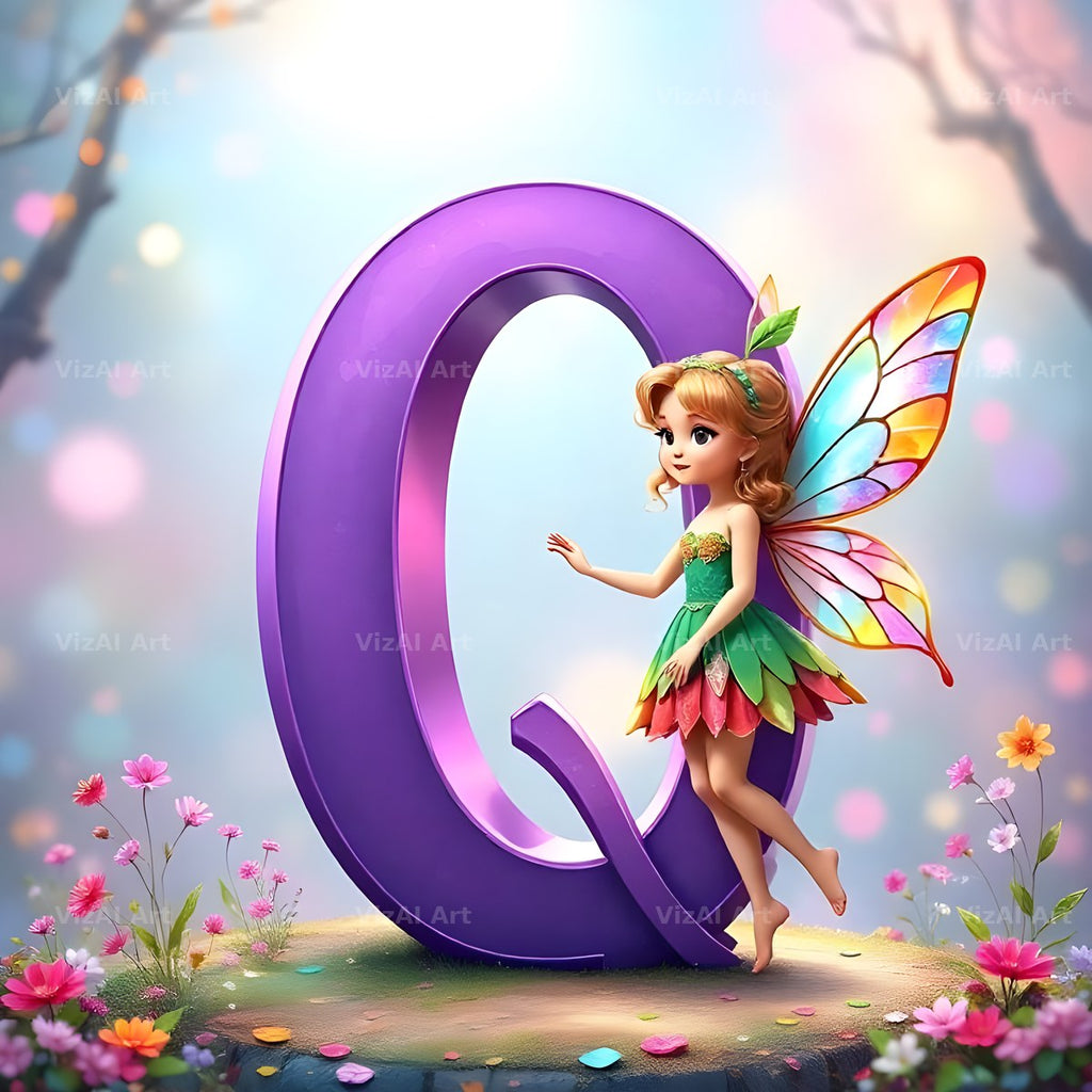 Fairy alphabet letter Q