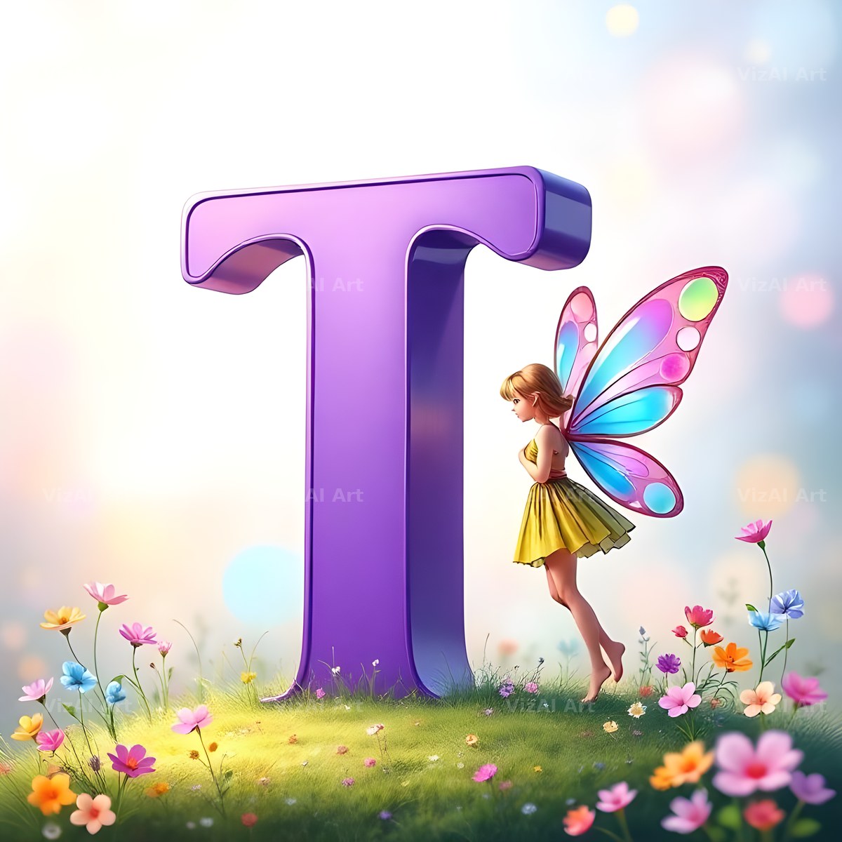 Fairy alphabet letter T