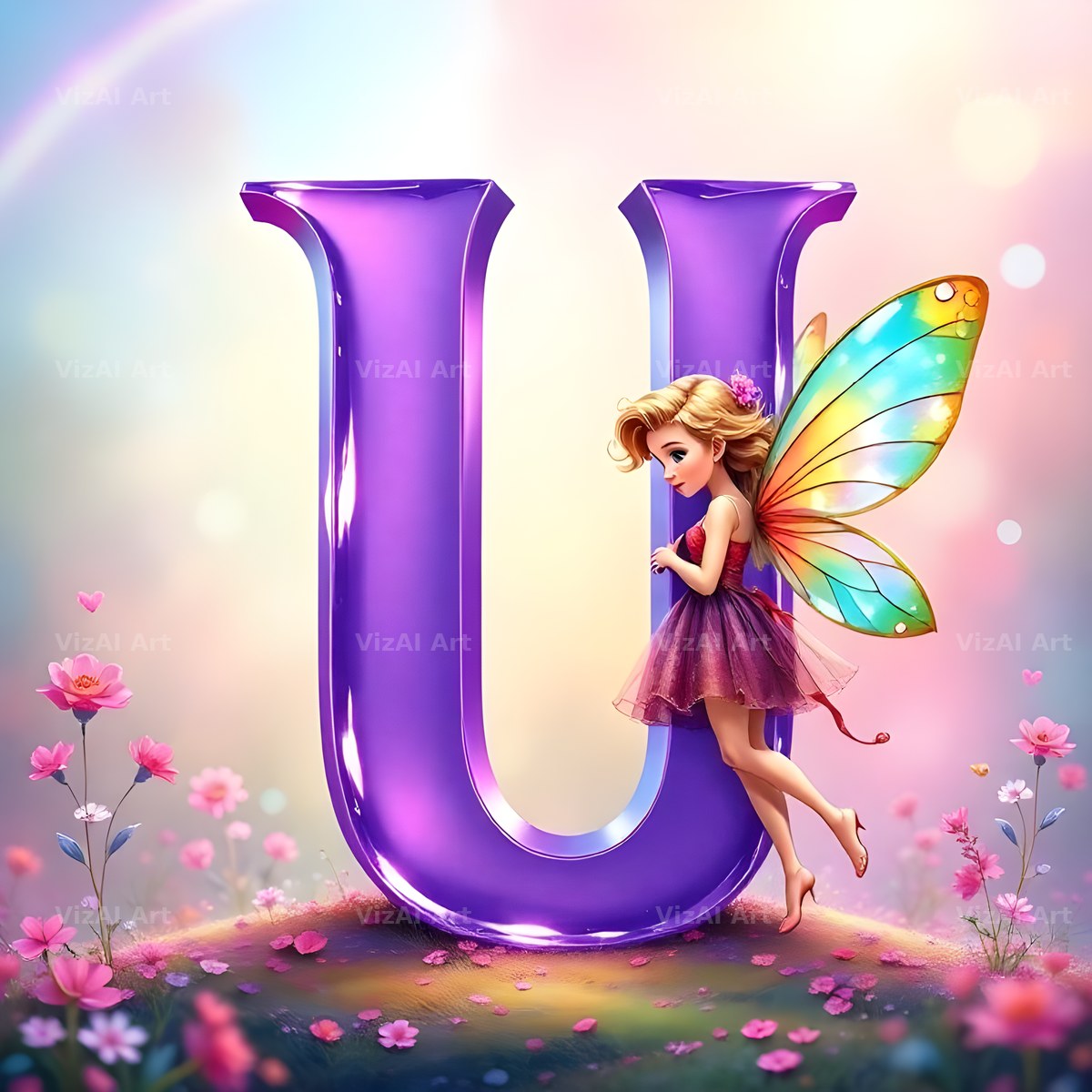 Fairy alphabet letter U
