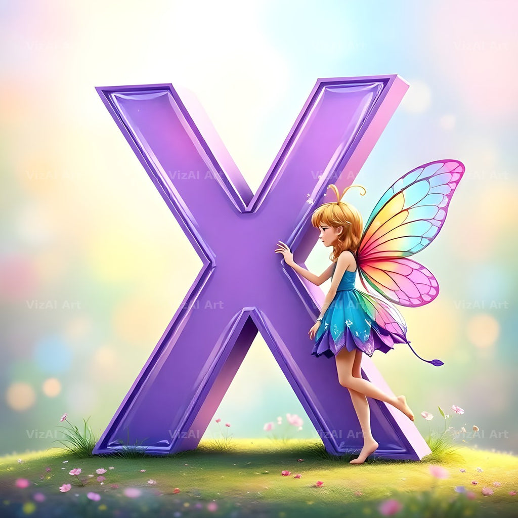 Fairy alphabet letter X