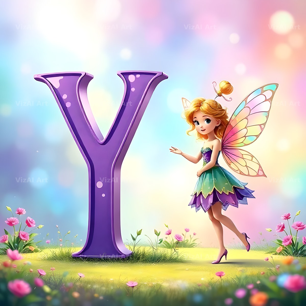 Fairy alphabet letter Y