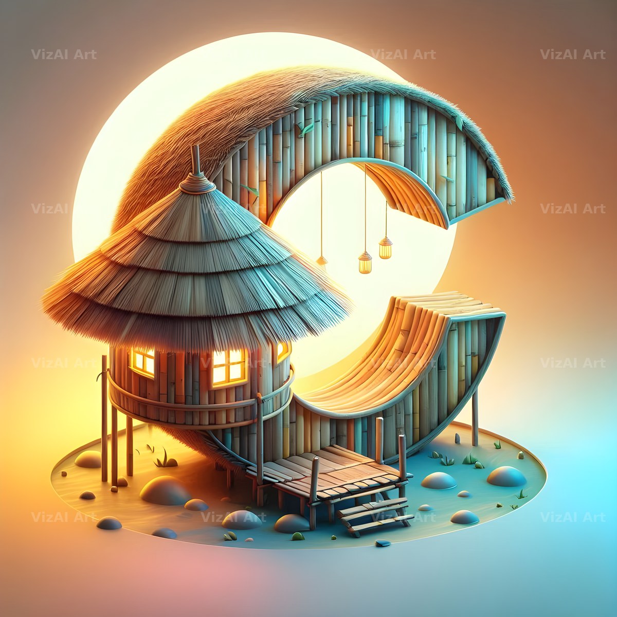 Treehouse alphabet letter C