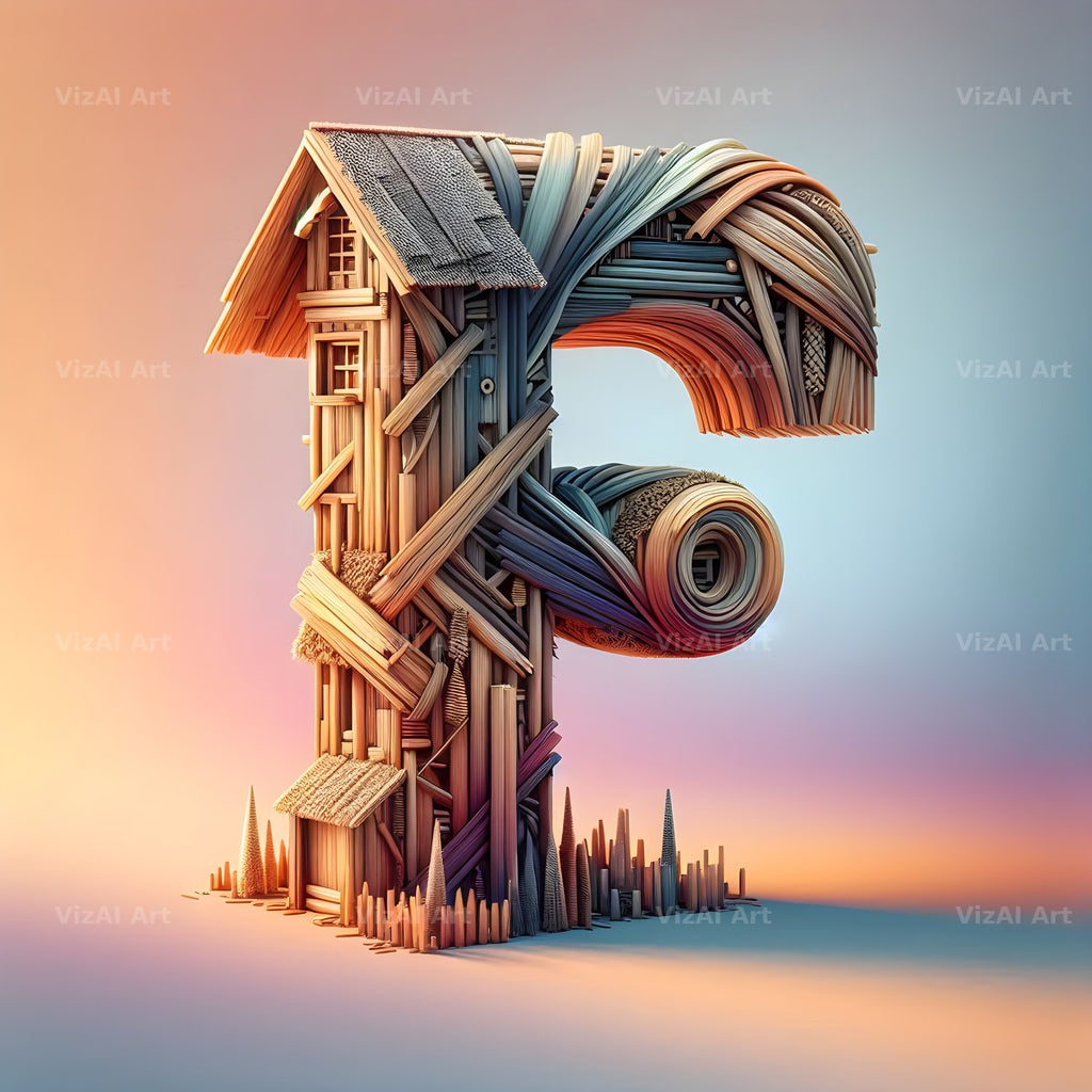 Treehouse alphabet letter F