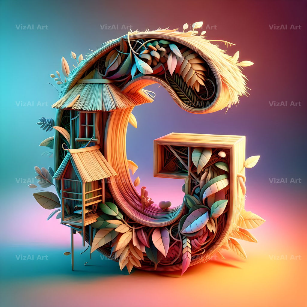 Treehouse alphabet letter G