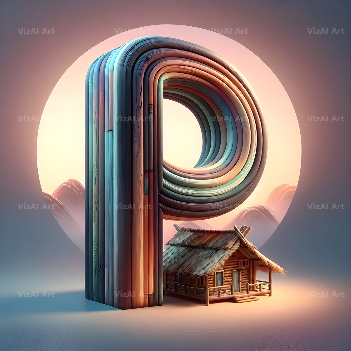 Treehouse alphabet letter P