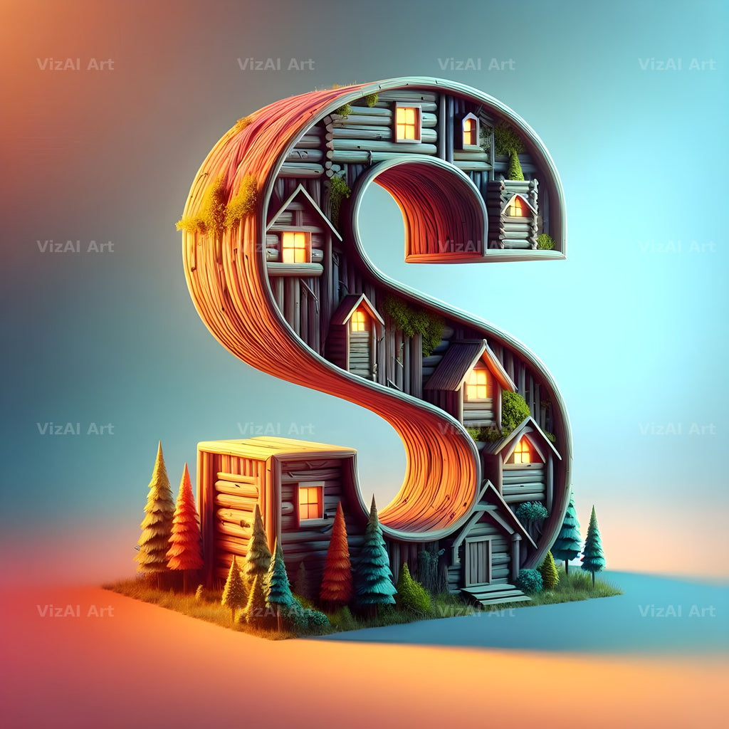 Treehouse alphabet letter S