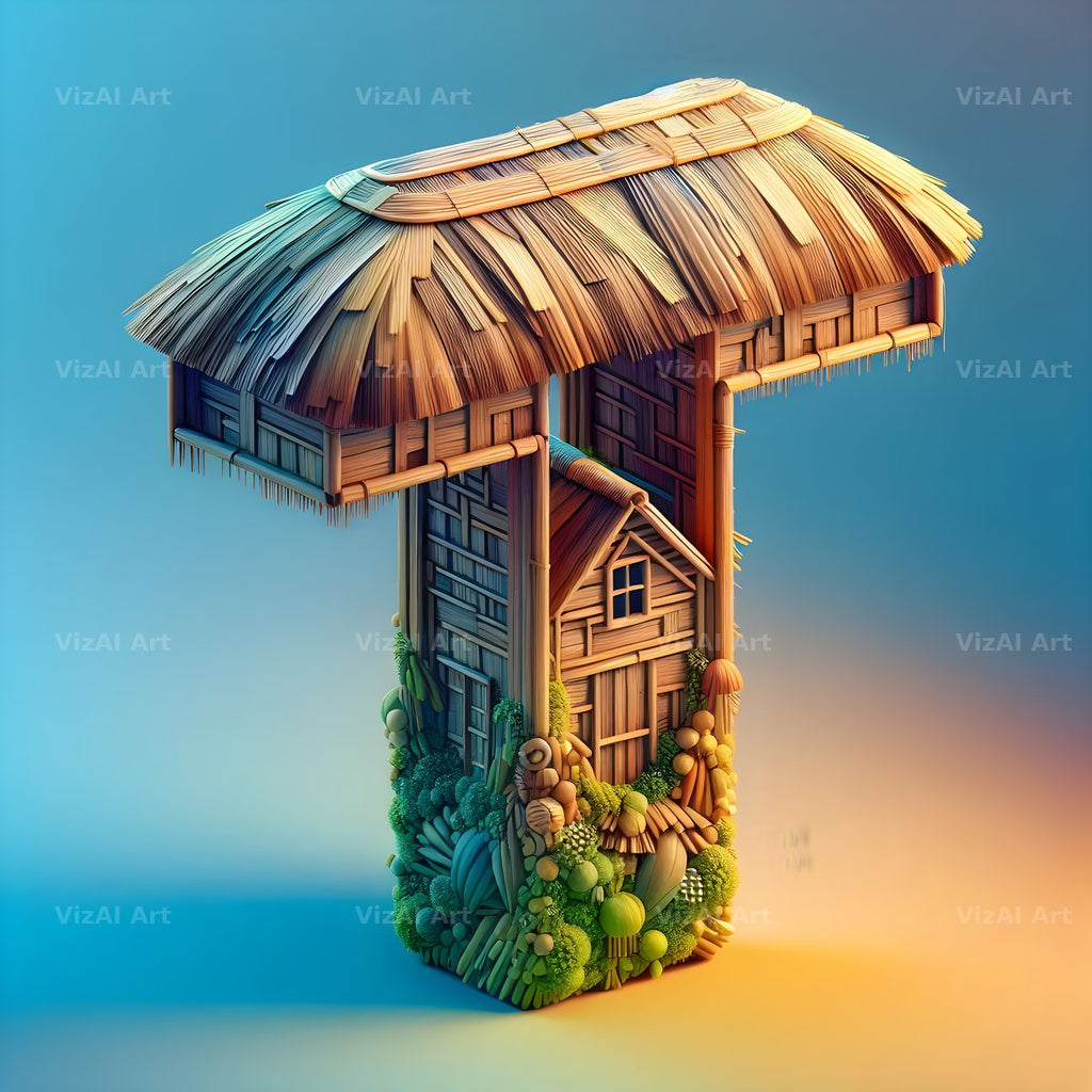 Treehouse alphabet letter T