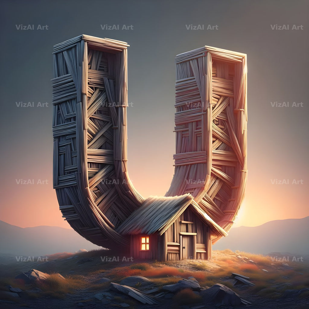 Treehouse alphabet letter U