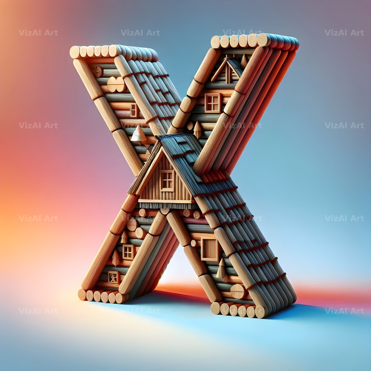 Treehouse alphabet letter X