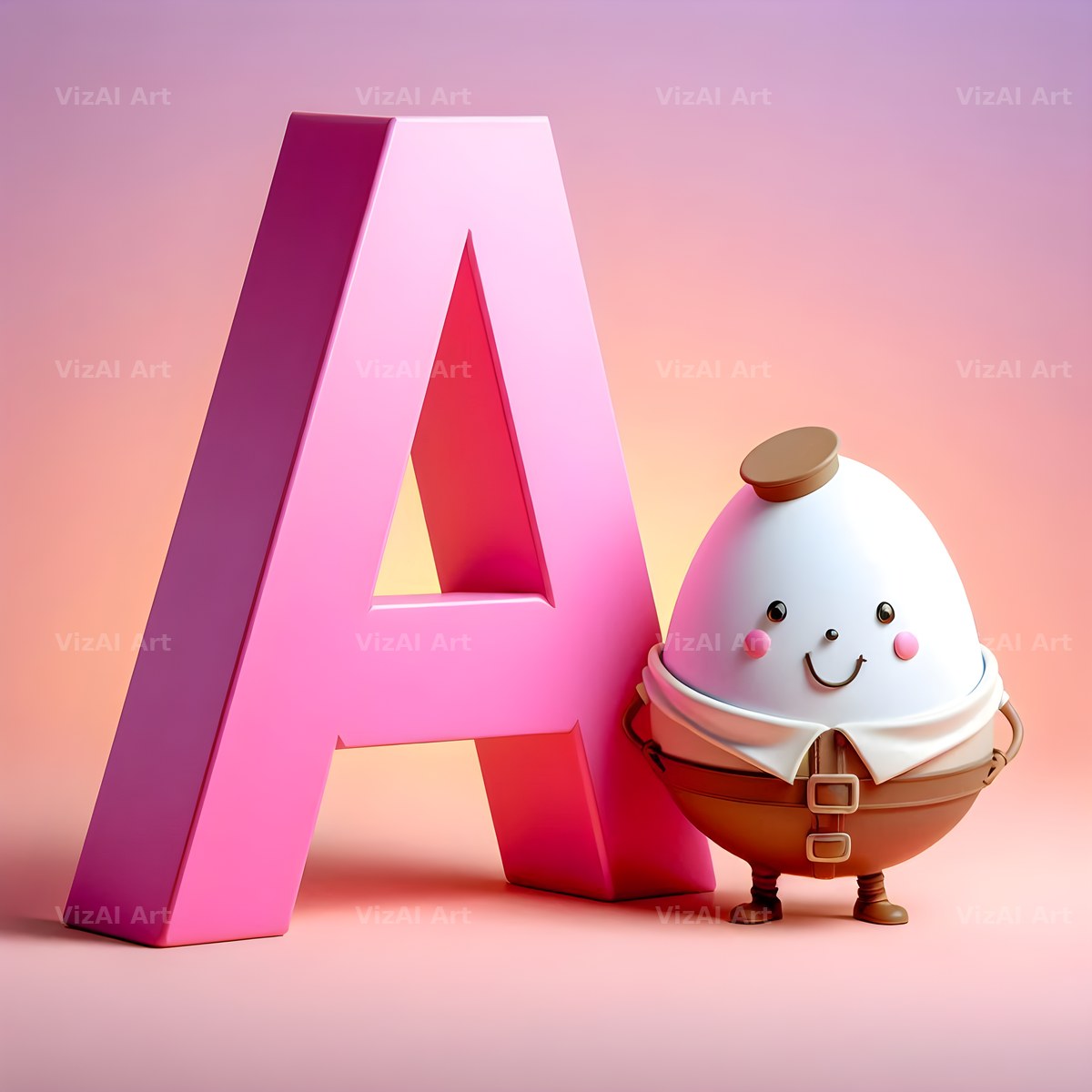 Humpty Dumpty alphabet letter A