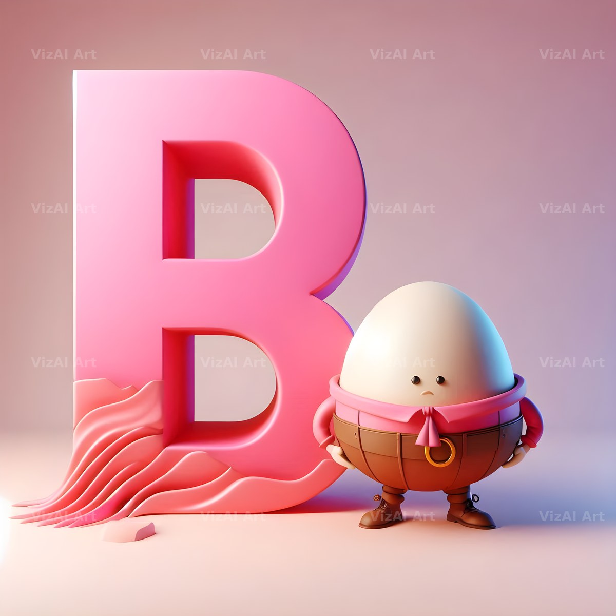 Humpty Dumpty alphabet letter B