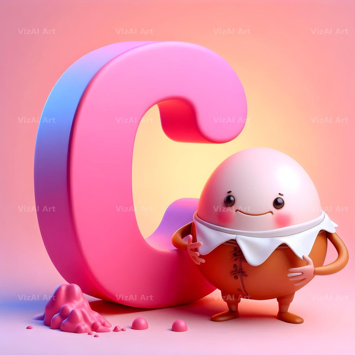 Humpty Dumpty alphabet letter C