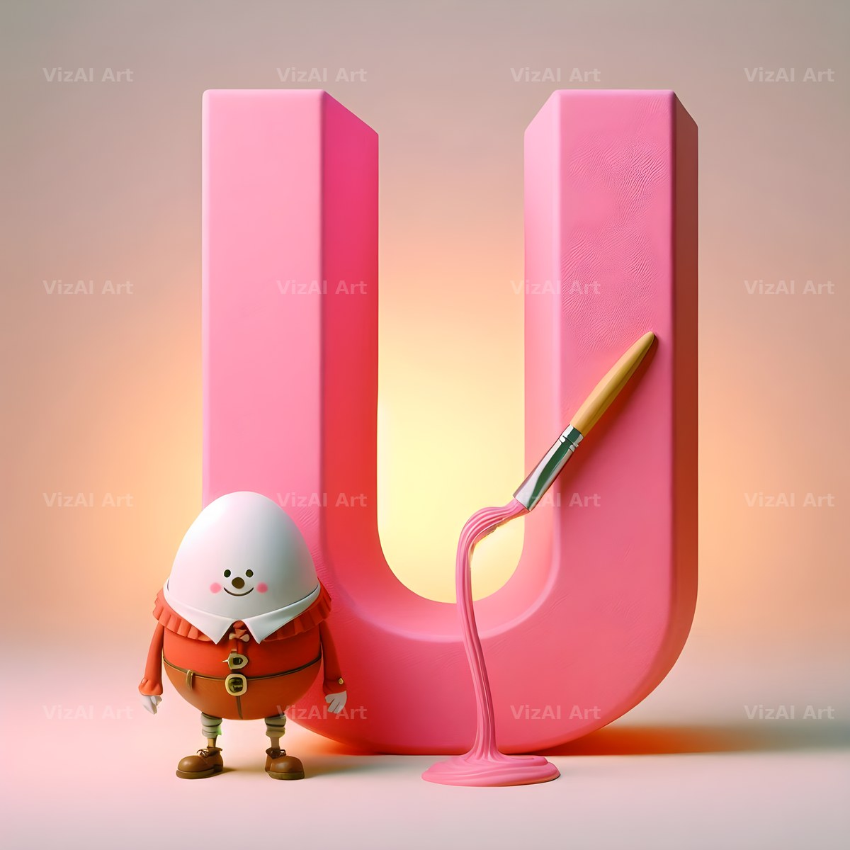 Humpty Dumpty alphabet letter U