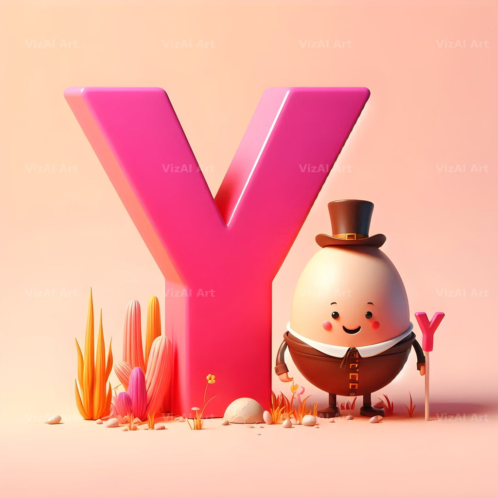 Humpty Dumpty alphabet letter Y