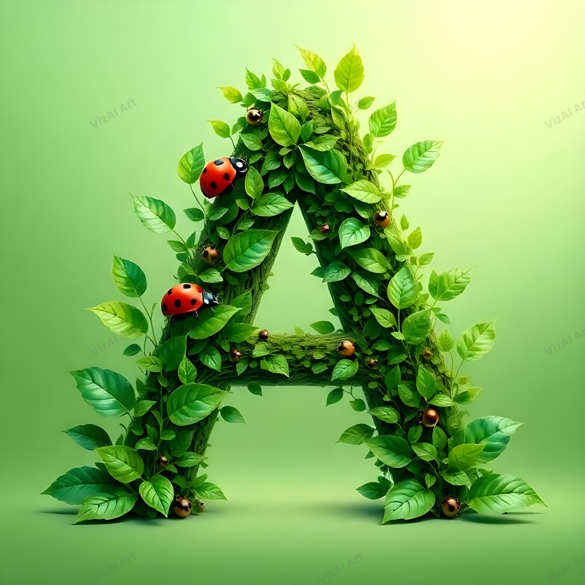 Ladybird alphabet letter A