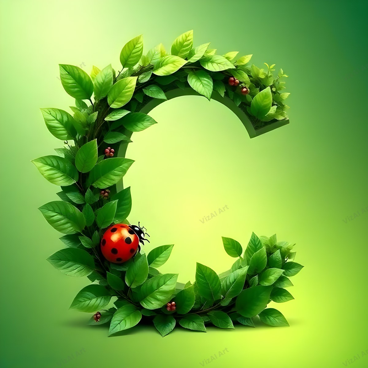 Ladybird alphabet letter C