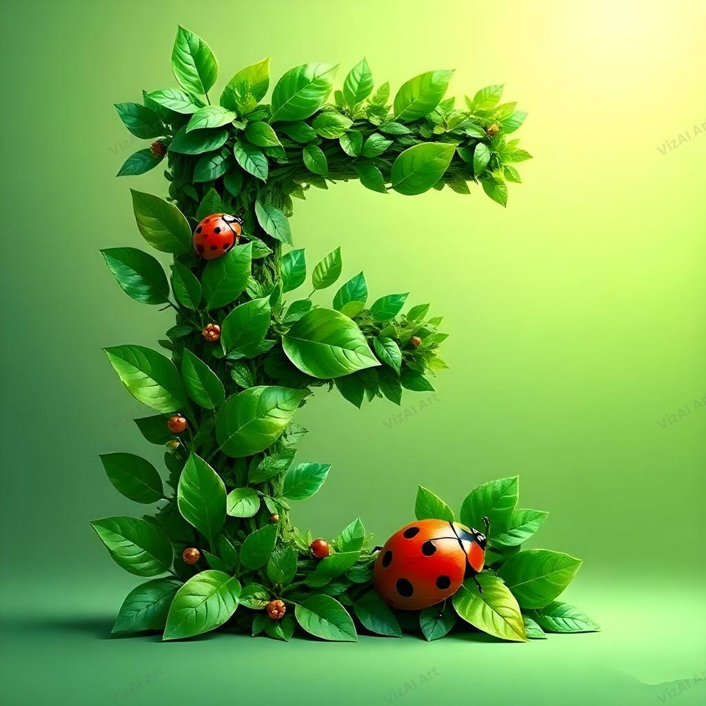 Ladybird alphabet letter E