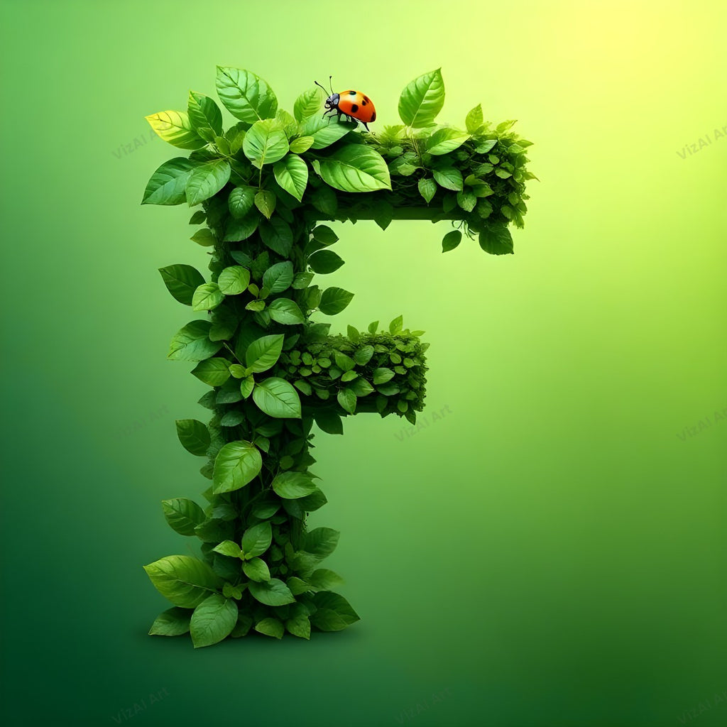 Ladybird alphabet letter F