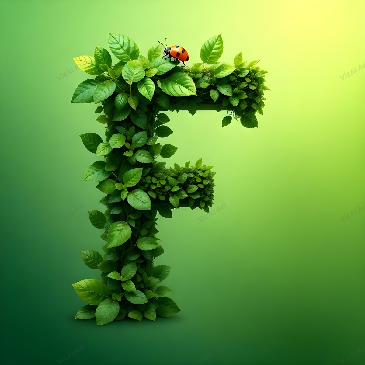 Ladybird alphabet letter F