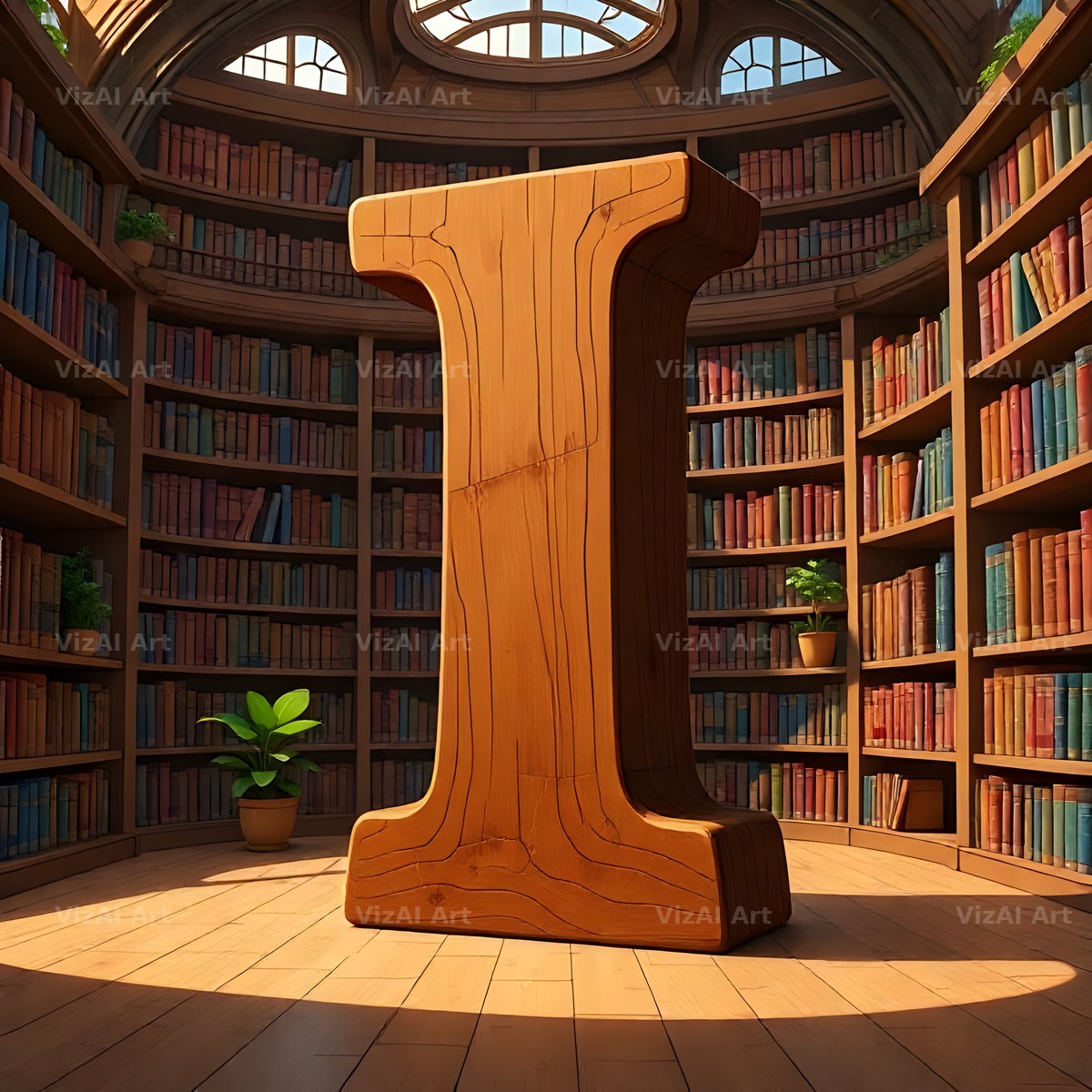Library alphabet letter I