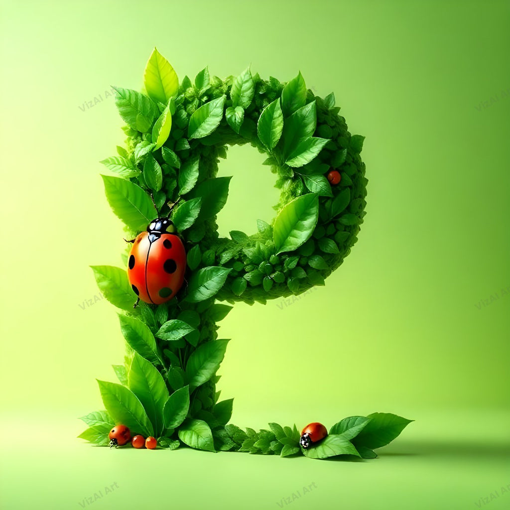 Ladybird alphabet letter P
