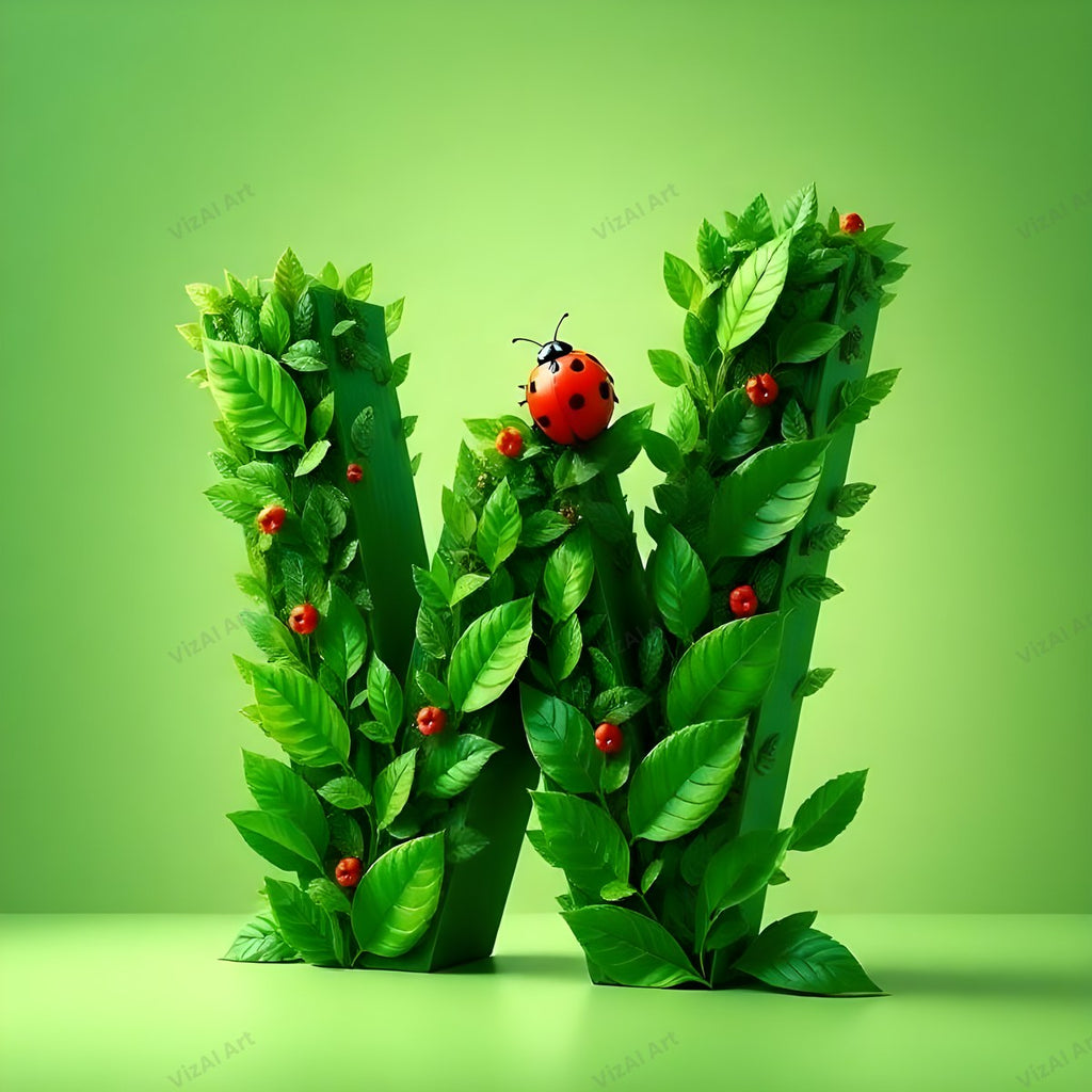 Ladybird alphabet letter W