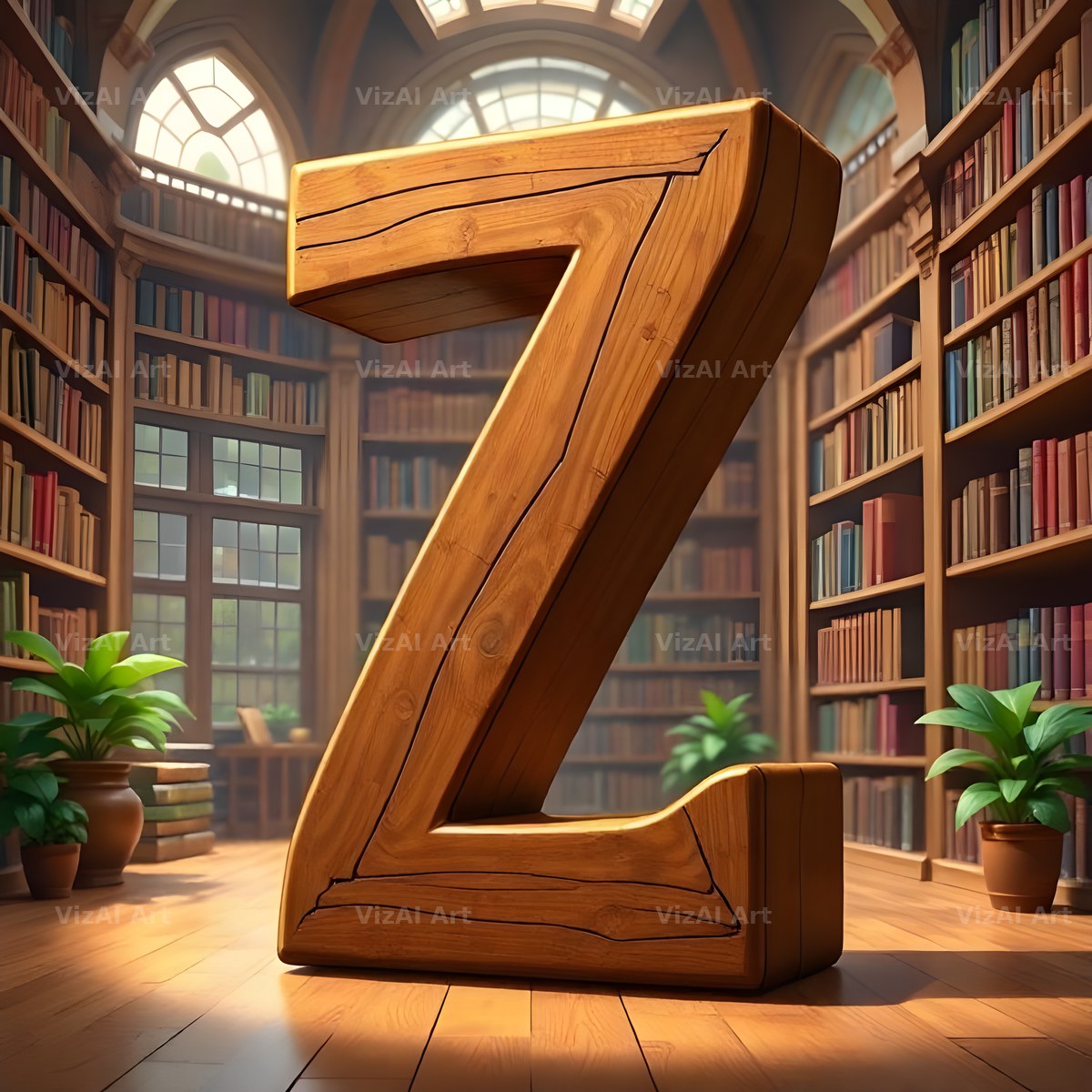 Library alphabet letter Z