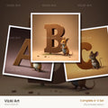 Little Mouse alphabet — choose an individual printable letter