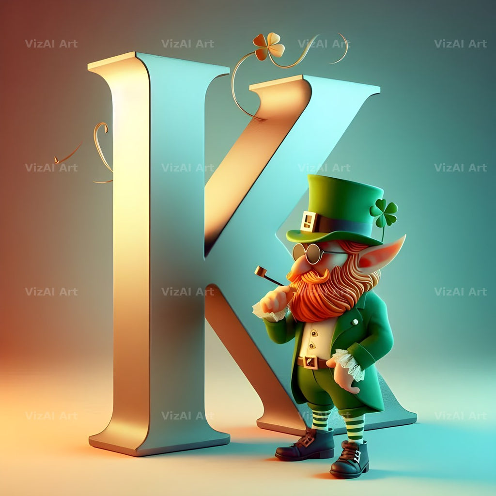 Leprechaun alphabet letter K