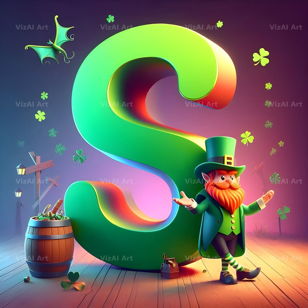 Leprechaun alphabet letter S