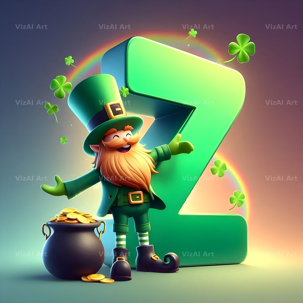 Leprechaun alphabet letter Z