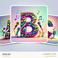 VizAI Art — complete A–Z printable alphabet set