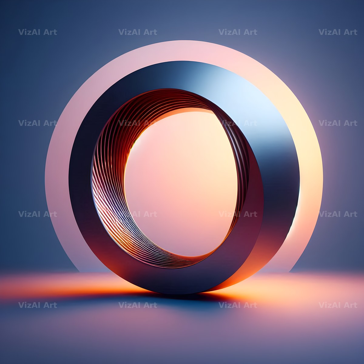Golden Mirror alphabet letter O