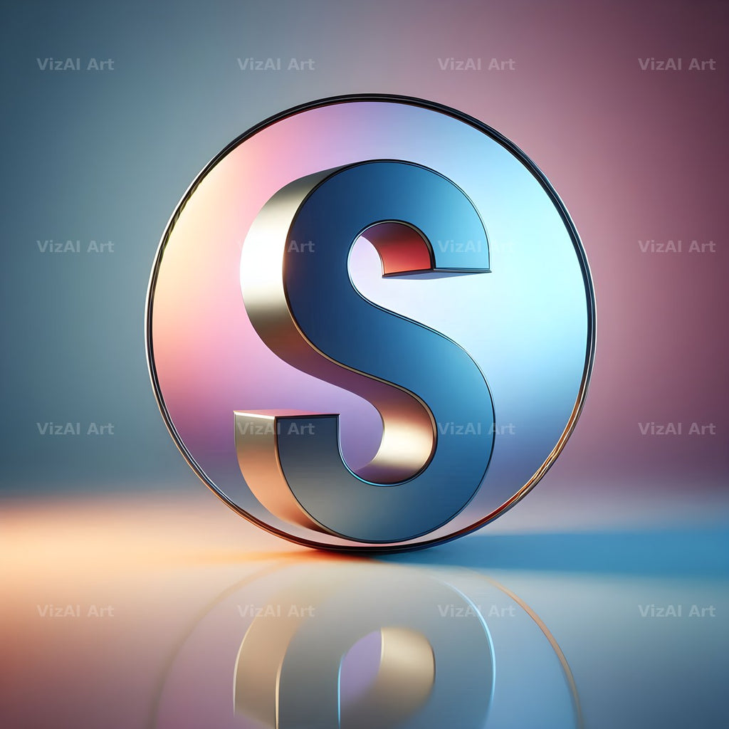 Golden Mirror alphabet letter S