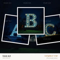 Night Garden Lights alphabet — choose an individual printable letter