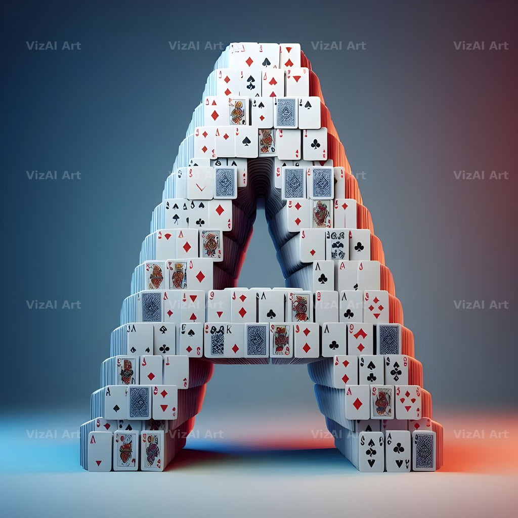 Playing Card alphabet letter A