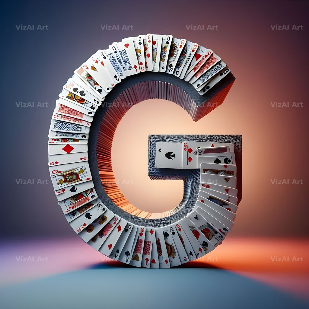 Playing Card alphabet letter G